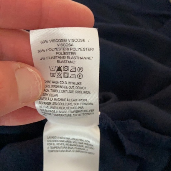 Lucky Brand Navy Blue V Neck Knit Long Sweater Small - Picture 7 of 7